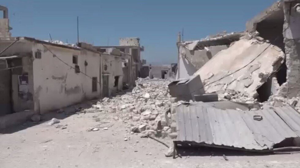 الدمار في ريفي حماة وإدلب بسوريا