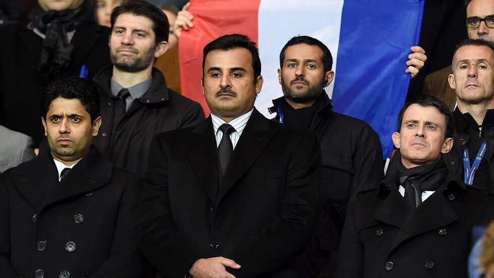 أمير قطر تابع من المدرجات موقعة ريال مدريد وسان جيرمان (فيديو وصور)