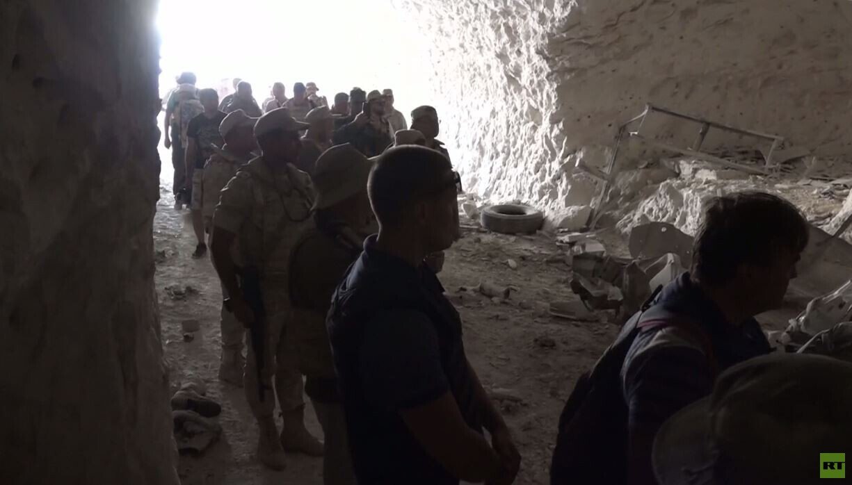 الجيش السوري يعثر على كهف في خان شيخون استخدم قاعدة للمسلحين و