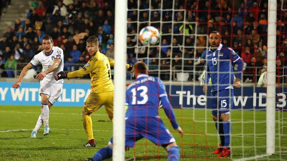 "الأزوري" يهز شباك ليشتنشتاين بخماسية .. (فيديو)