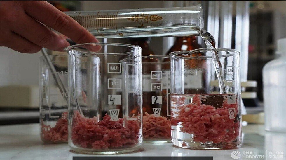 تركيب لحم في المختبر يشبه الطبيعي شكلا ومذاقا