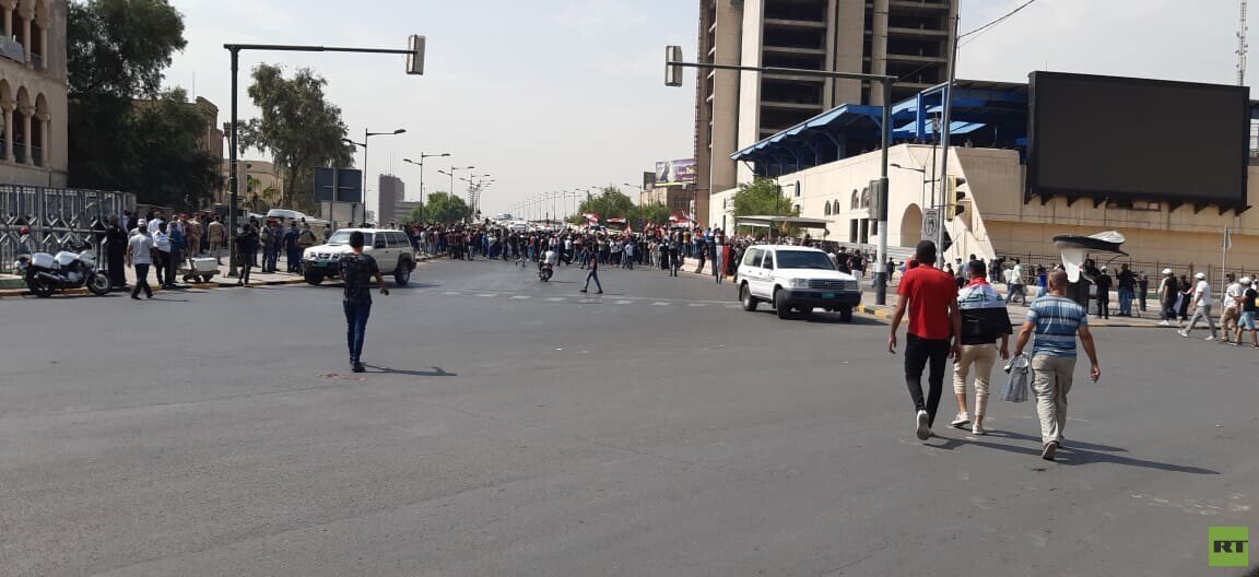 تظاهرات وسط بغداد وإجراءات أمنية مُشددة