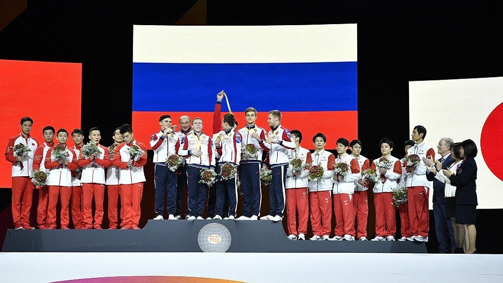 روسيا تحصد ذهبية فرق الرجال في بطولة العالم للجمباز لأول مرة في تاريخها