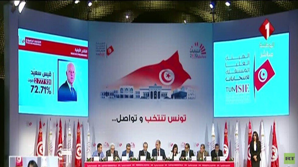 فوز قيس سعيّد بالانتخابات الرئاسية بتونس