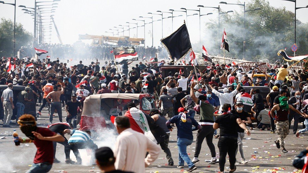 الاحتجاجات العراقية لحظة بلحظة