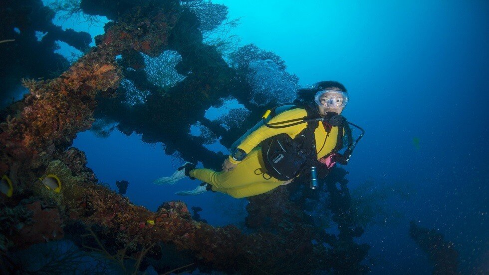 العثور على مكان غرق خمس سفن