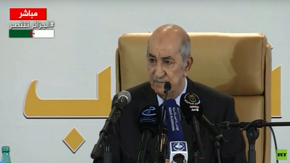 الرئيس الجزائري المنتخب: أمد يدايا للحراك من أجل حوار جاد يحقق مصلحة البلاد