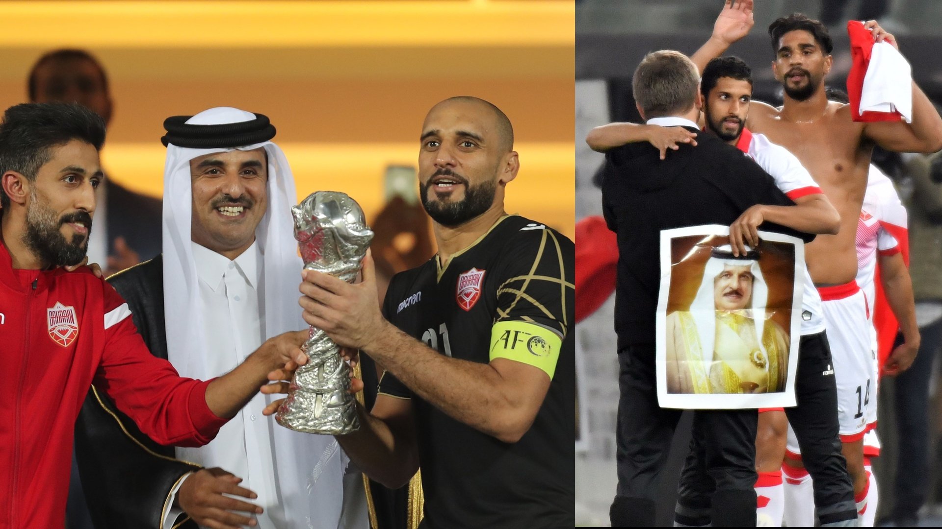 أمير قطر يهنئ المنتخب 