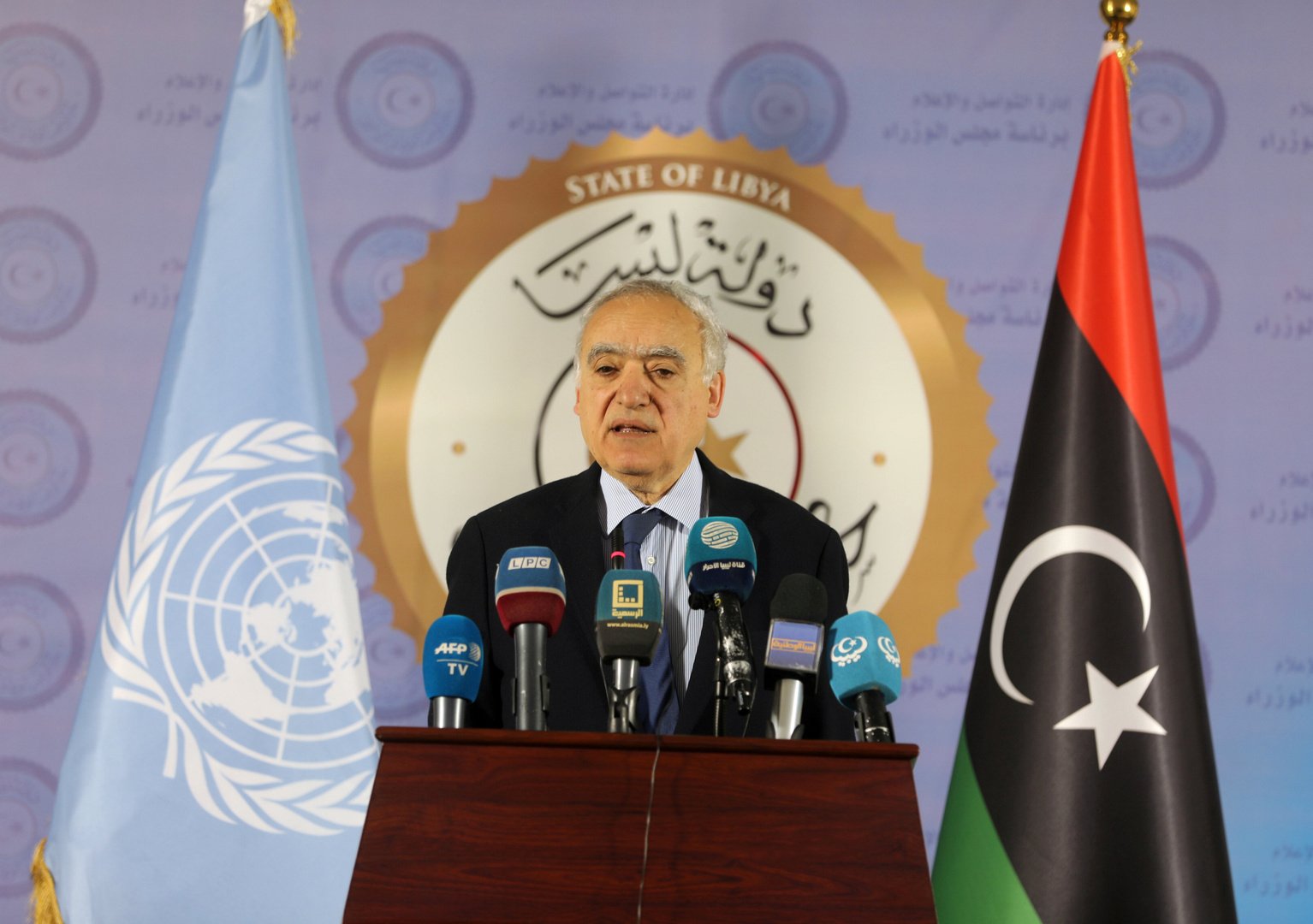 غسان سلامة يعلق على الأوضاع في ليبيا على هامش لقاء رئيس مجلس النواب الليبي في مصر