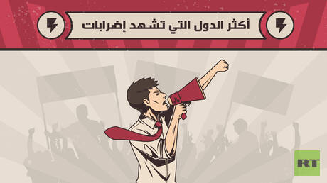 أكثر الدول التي تشهد إضرابات