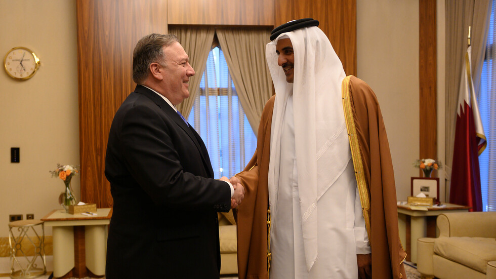 بومبيو يشكر أمير قطر على "التضامن في وجه إيران"