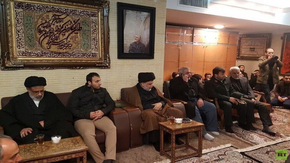 مقتدى الصدر يعزي عائلة سليماني