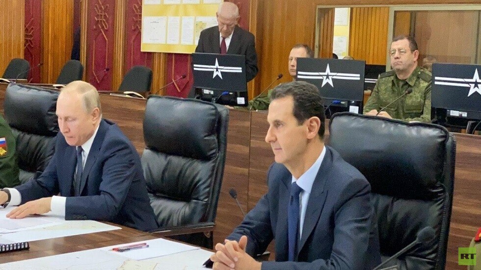 بوتين يلتقي الأسد في دمشق