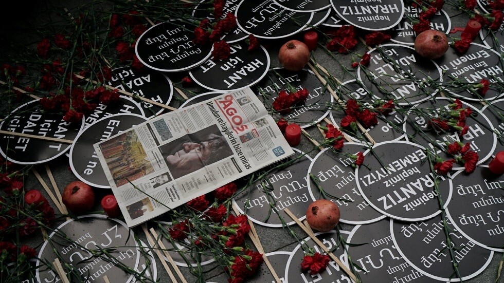 متظاهرون في اسطنبول يحيون الذكرى الـ13 لاغتيال صحفي تركي من أصول أرمنية