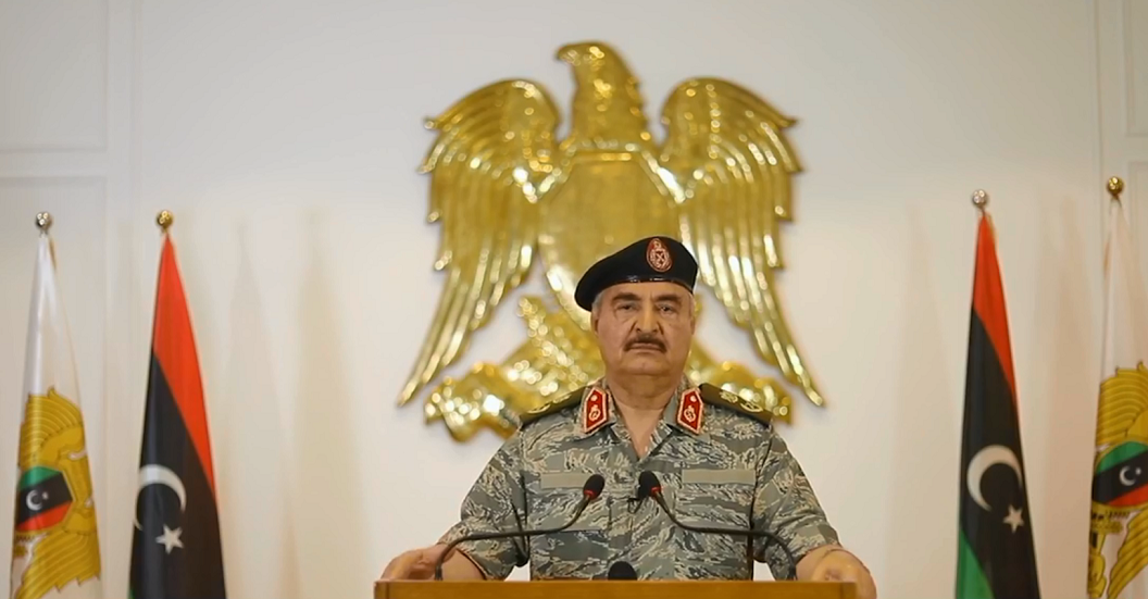 حفتر يعلن النفير العام لمواجهة أي قوات أجنبية ترسل إلى ليبيا