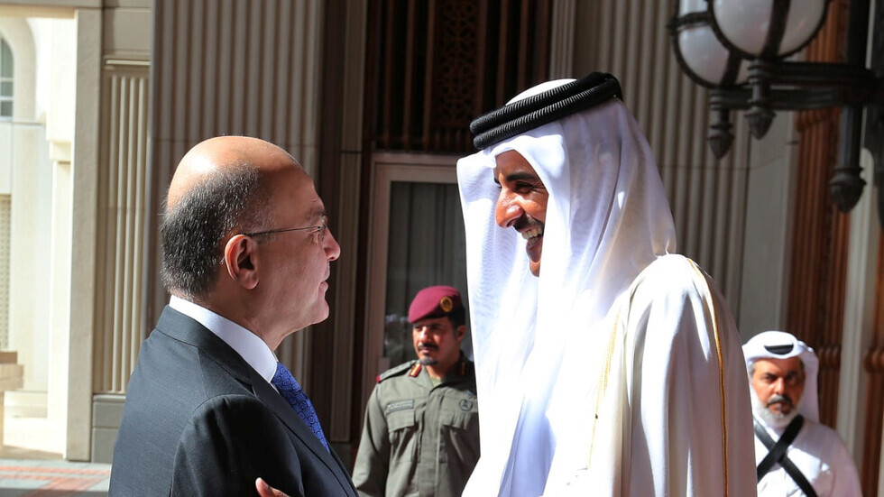 الرئيس العراقي يهاتف أمير قطر