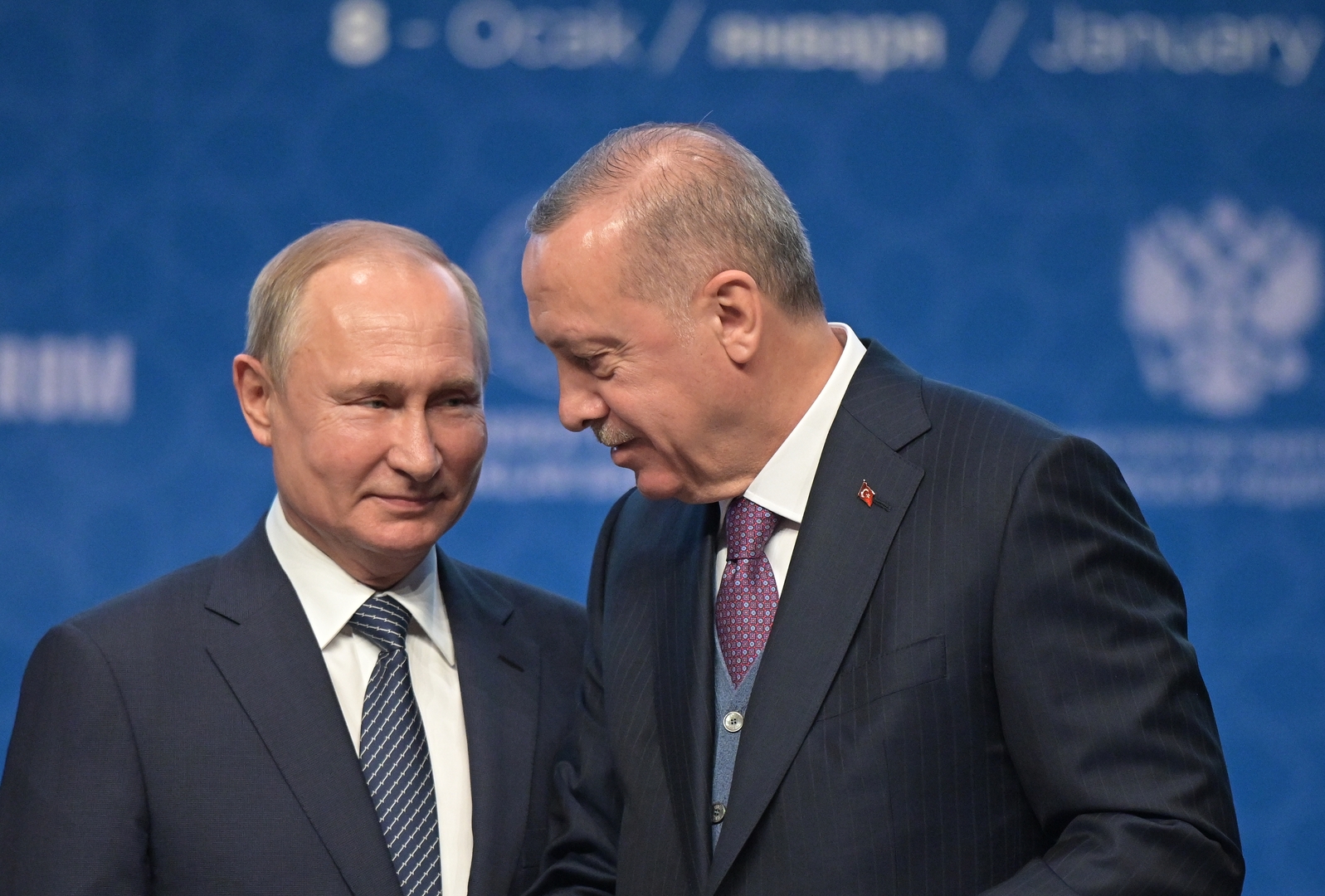 بوتين وأردوغان يدعوان أطراف الأزمة الليبية إلى إعلان هدنة اعتبارا من منتصف ليل 12 يناير