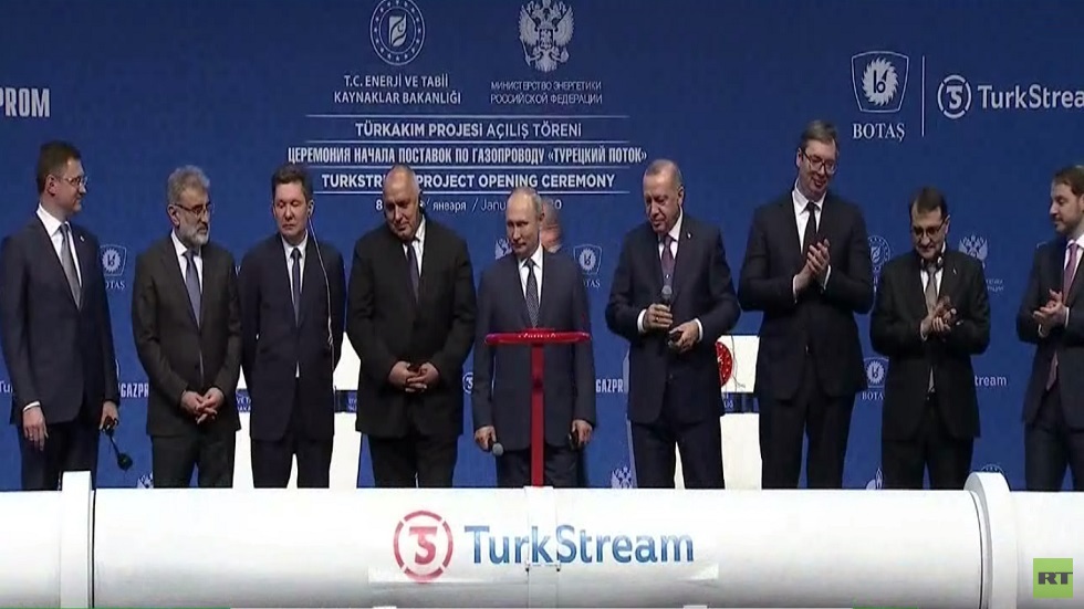 بوتين وأردوغان يفتتحان مشروع السيل التركي