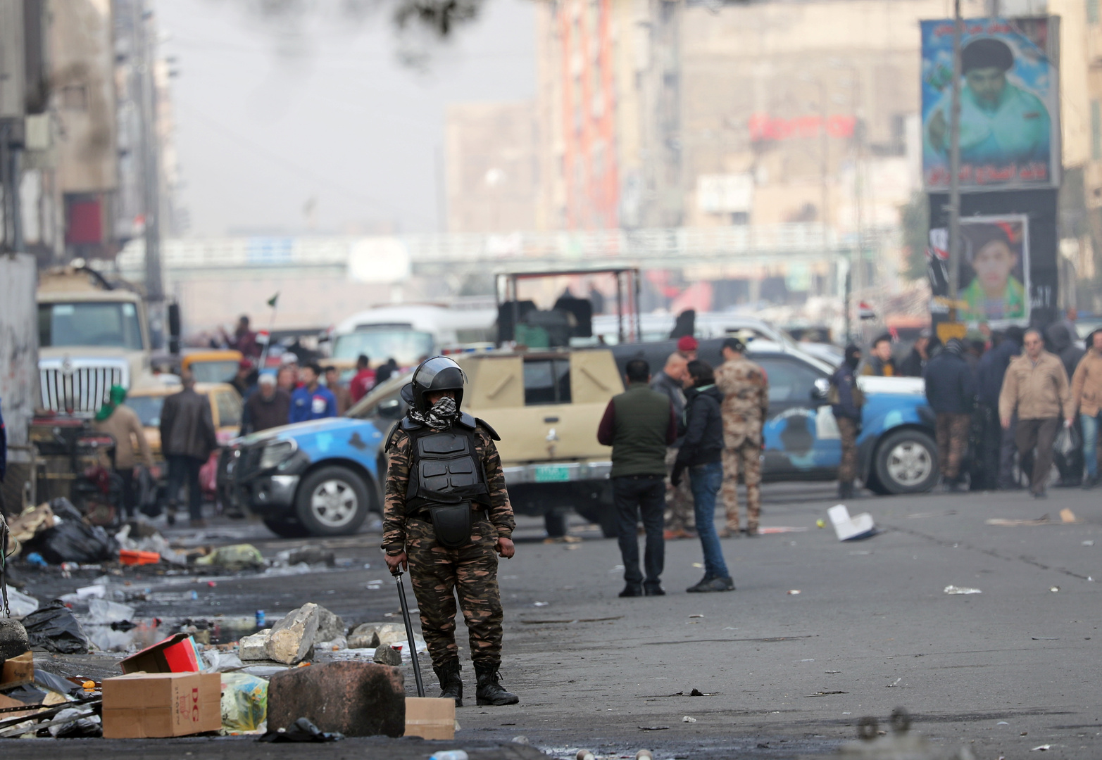 العراق.. تجدد الصدامات في ذي قار وقوات الأمن تطلق الرصاص الحي على المحتجين