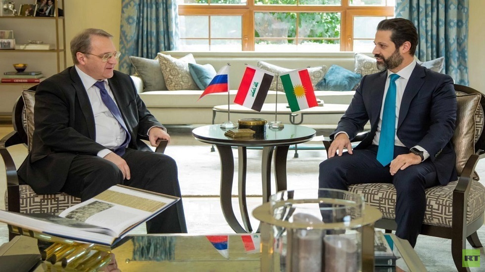 نائب رئيس وزراء كردستان العراق قوباد طالباني ونائب وزير الخارجية الروسي ميخائيل بوغدانوف