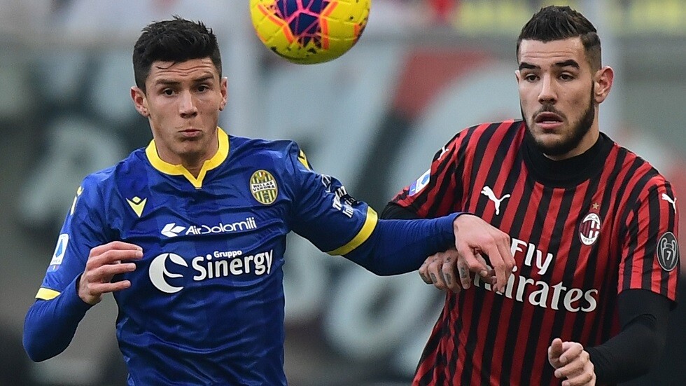 فيرونا يوقف سلسلة انتصارات ميلان في