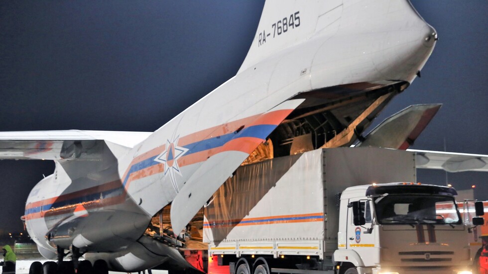 روسيا ترسل مساعدات إنسانية إلى الصين لمواجهة 