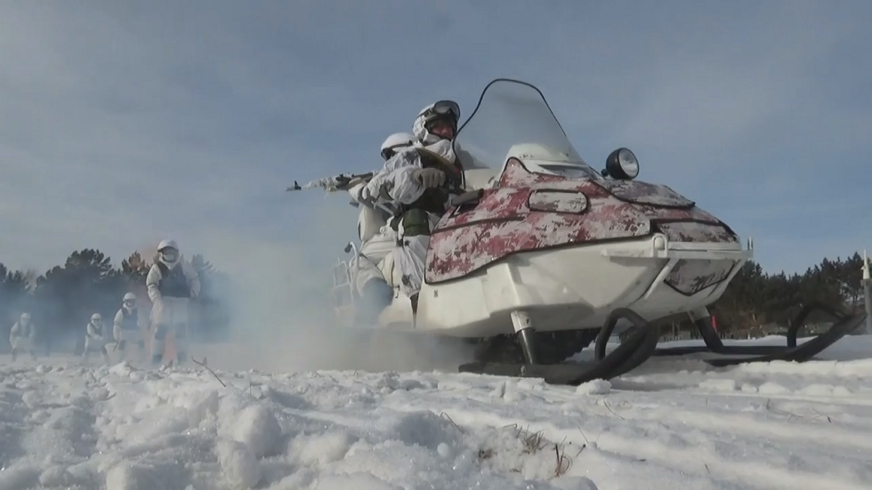 تدريبات المشاة البحرية في الشرق الأقصى الروسي