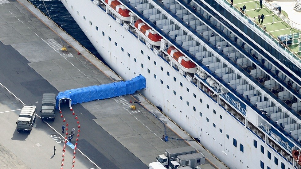 عدد المصابين بكورونا على سفينة "دياموند" يصل إلى 542