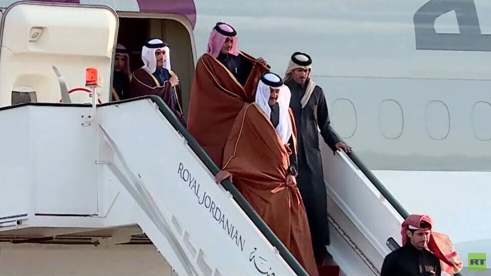 أمير قطر يلتقي العاهل الأردني في عمّان