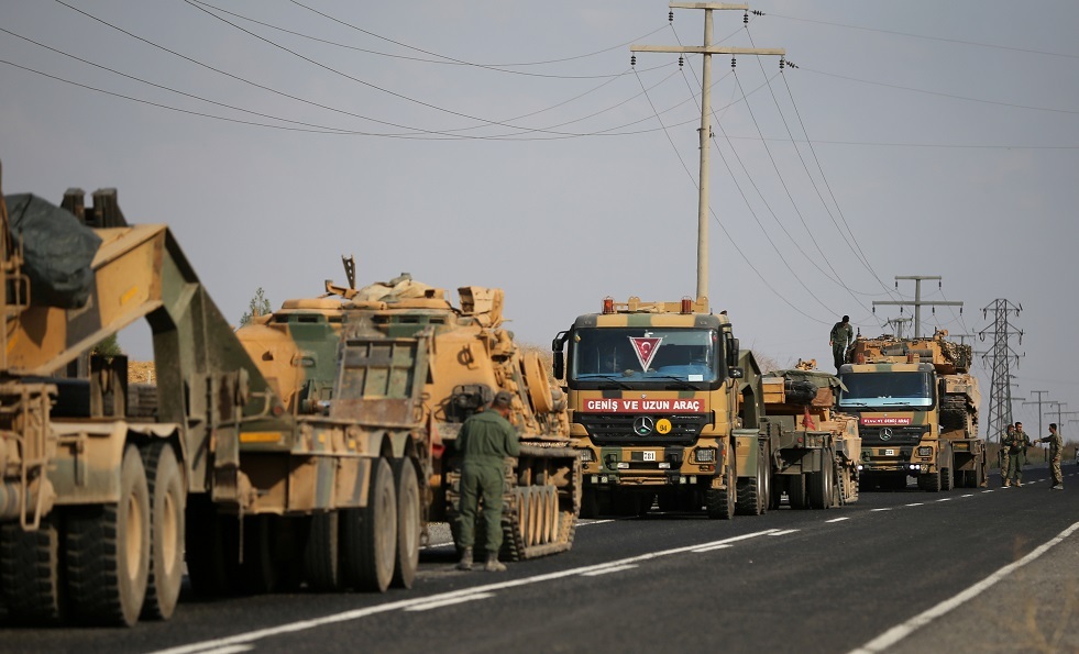 الجيش التركي يرسل تعزيزات كبيرة إلى الأراضي السورية