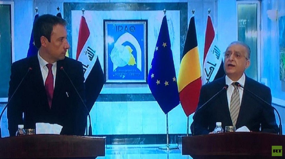 وزيرا خارجية العراق وبلجيكا يبحثان تخفيف التوتر بين أمريكا وإيران