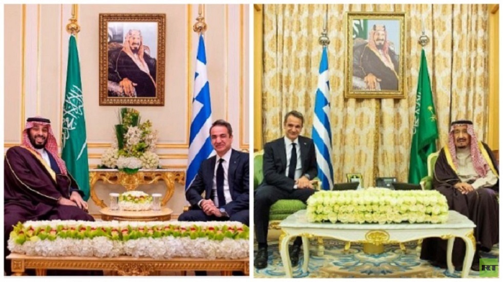 الملك سلمان وولي عهده يجتمعان كل على حدة مع رئيس الوزراء اليوناني