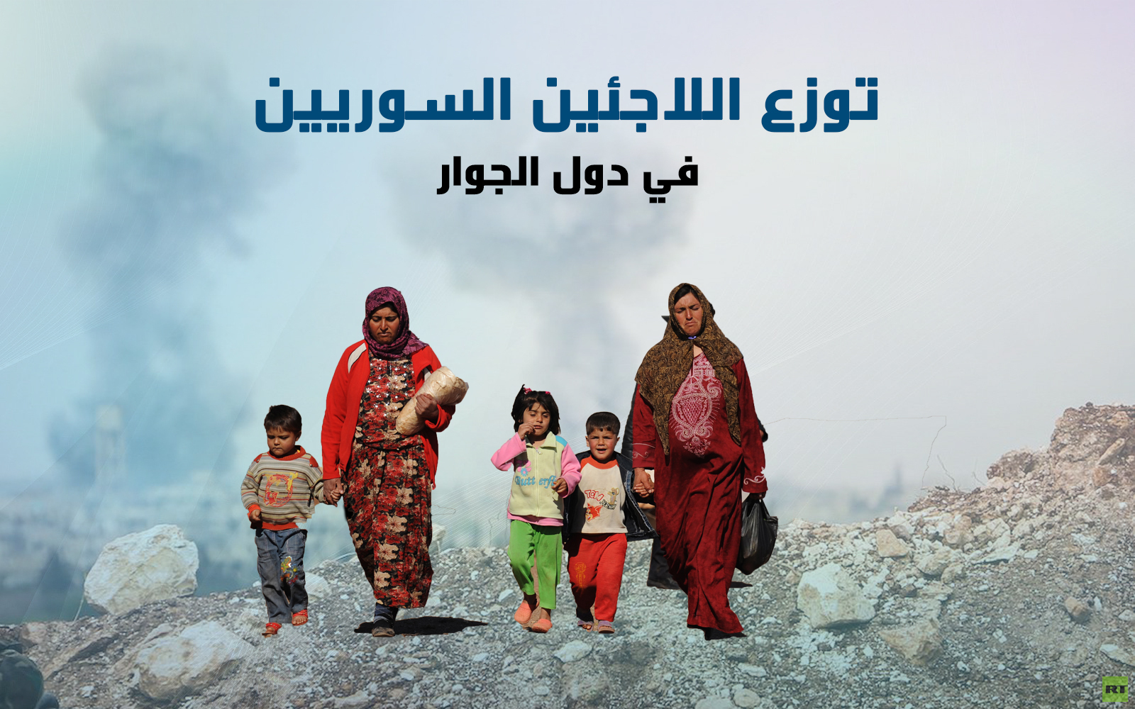 توزع اللاجئين السوريين في دول الجوار