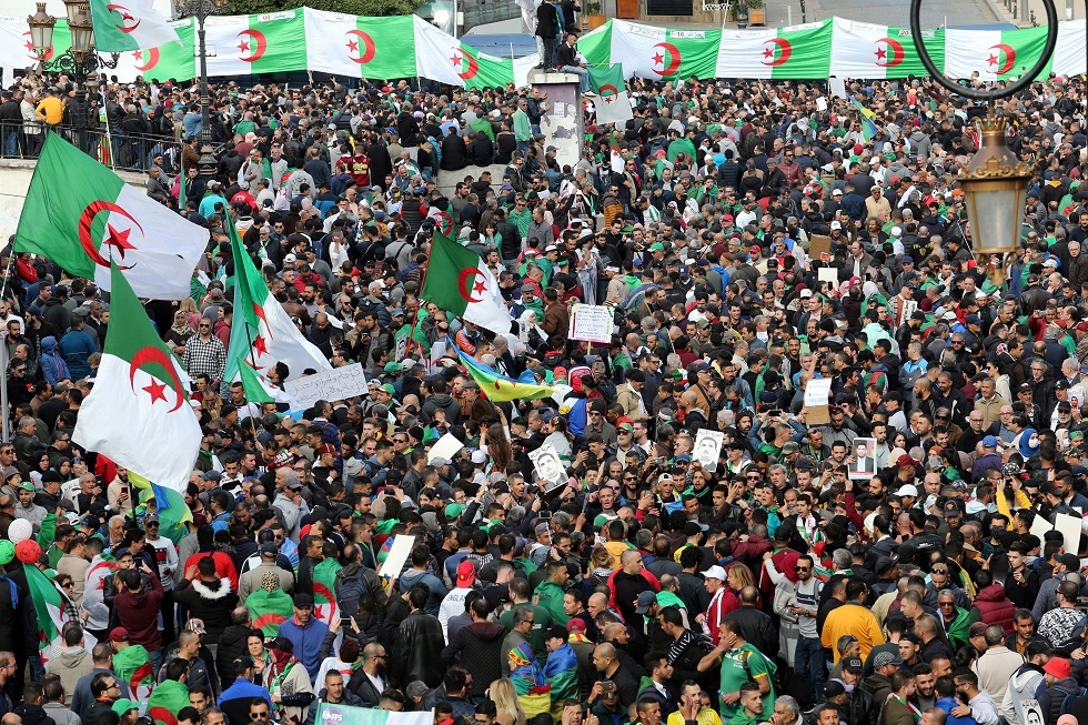 تظاهرة بالعاصمة الجزائرية في الذكرى السنوية الأولى للحراك الشعبي