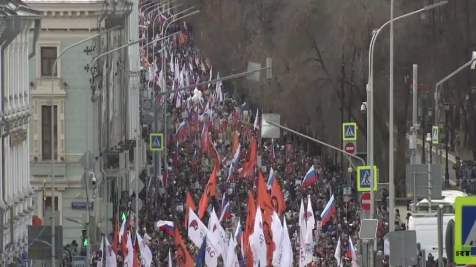 مسيرة في الذكرى الـ 5 لمقتل بوريس نيمتسوف