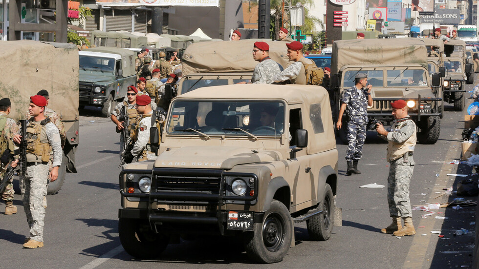 بدء انتشار الجيش اللبناني في كافة أراضي البلاد ضمن إجراءات لمنع التجمعات لردع كورونا