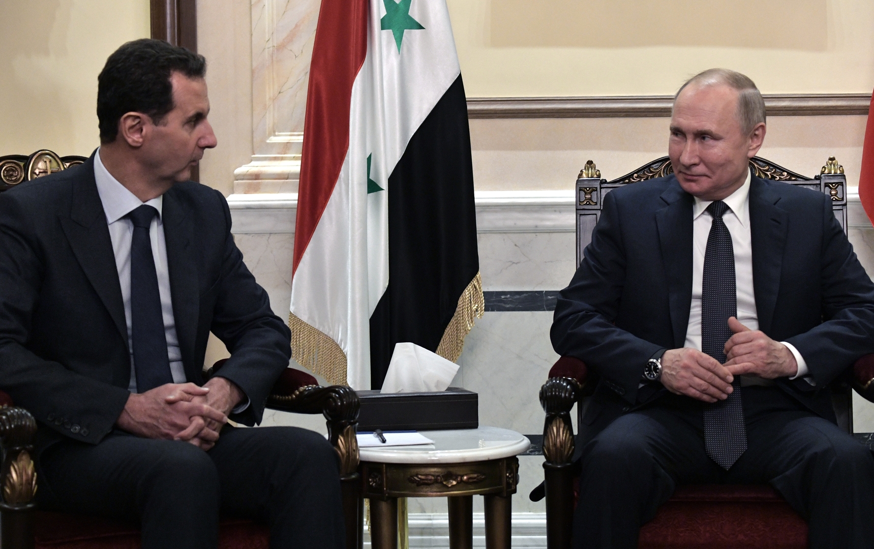 بوتين يبلغ الأسد بفحوى الاتفاق مع تركيا حول وقف إطلاق النار في إدلب