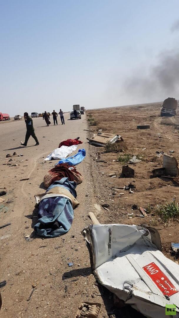 حادث مروري يودي بحياة 13 عراقيا (صور)