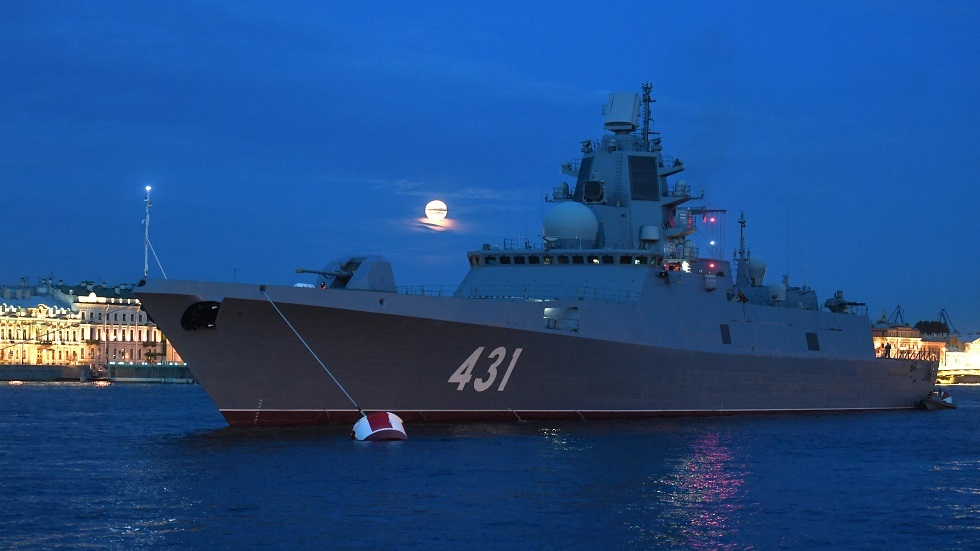 روسيا تختبر سفينة حربية مضادة للغواصات