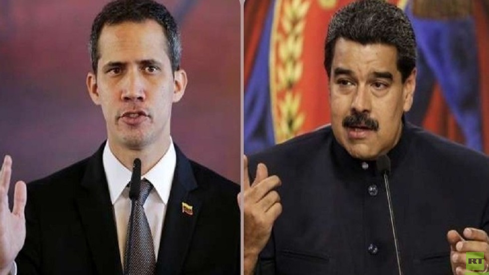الرئيس الفنزويلي نيكولاس مادورو وزعيم المعارضة خوان غوايدو