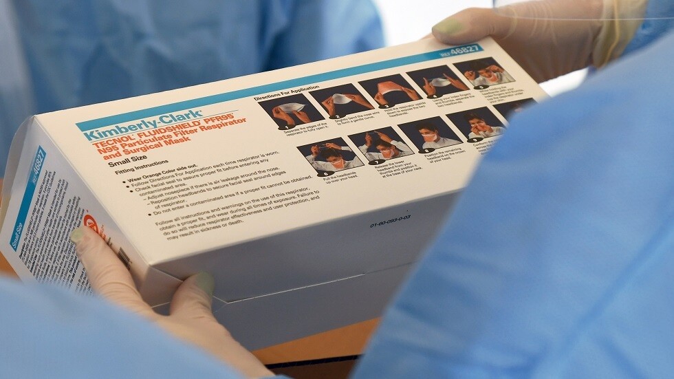 مصدر لـRT: الولايات المتحدة تشتري نقدا حمولة طائرة كمامات صينية كانت في طريقها للشحن إلى فرنسا