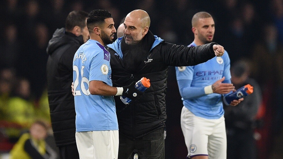 محرز يوجه رسالة تعزية مؤثرة لغوارديولا