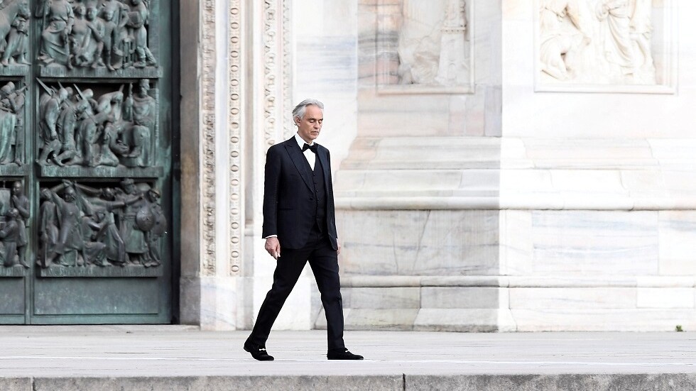 حفل آندريا بوتشيلي داخل كاتدرائية خاوية يسجل رقما قياسيا على 