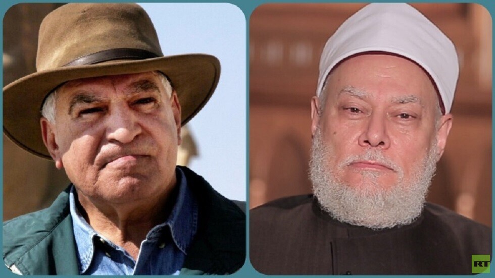 زاهي حواس يرد على المفتي جمعة: إدريس ليس أوزيريس ولا وجه أبو الهول كوجه إدريس!