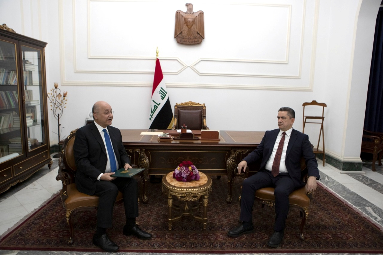 الرئيس العراقي برهم صالح يلتقي الزرفي، أرشيف