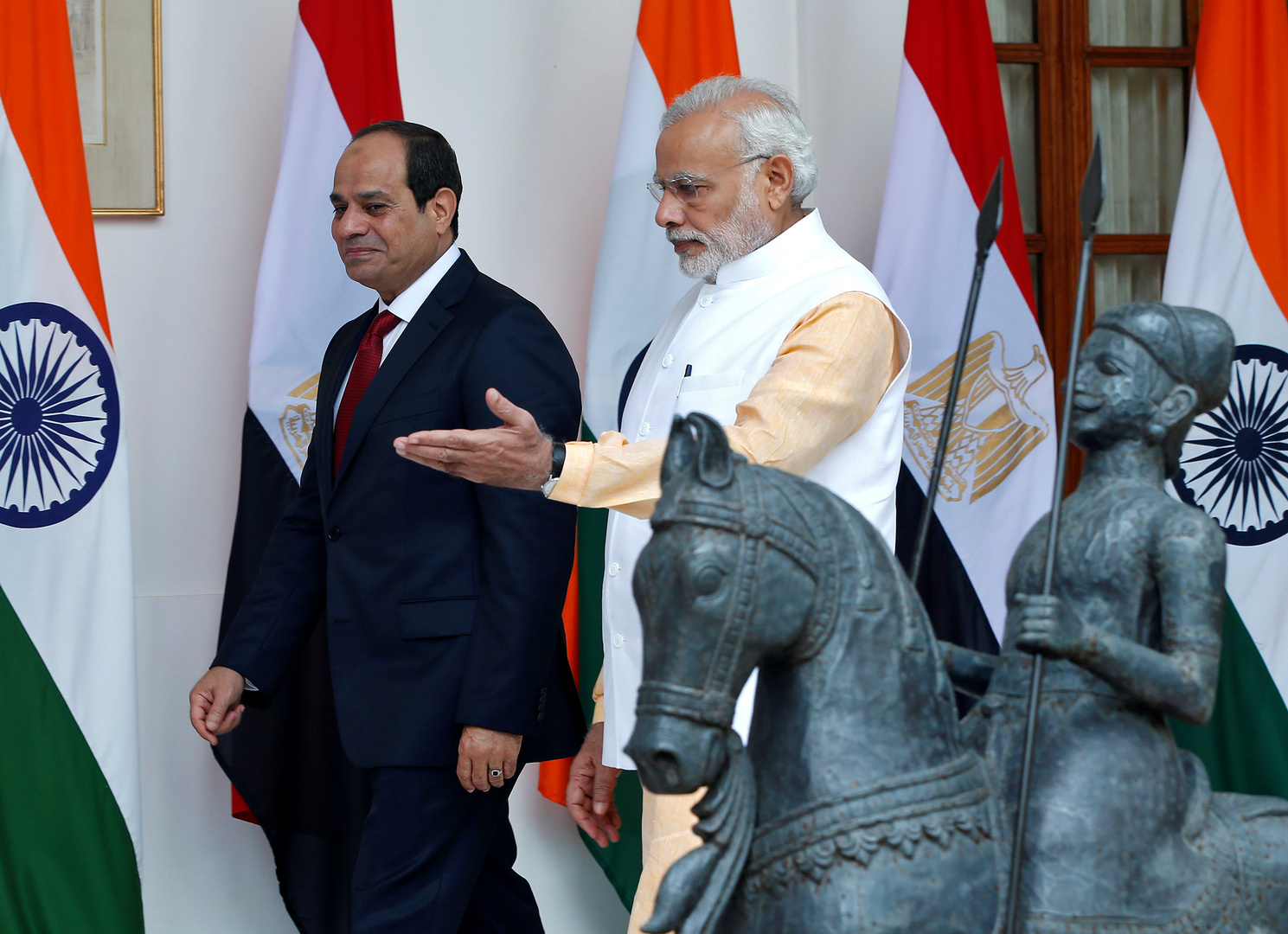 السيسي يتوصل لاتفاق مع رئيس وزراء الهند بخصوص مكافحة فيروس كورونا