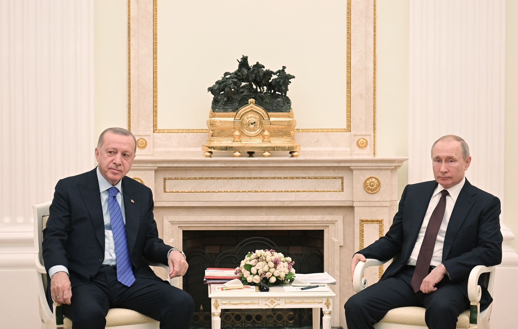 بوتين وأردوغان يؤكدان ضرورة احترام سيادة سوريا ووحدة أراضيها