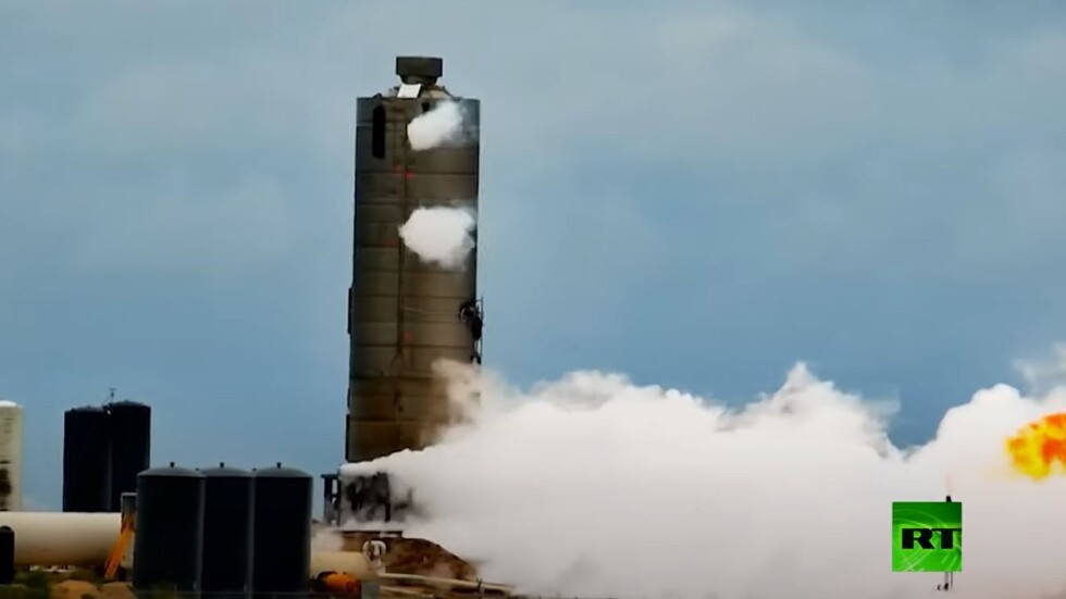 لحظة انفجار نموذج المركبة الفضائية "ستار شيب" خلال اختباره