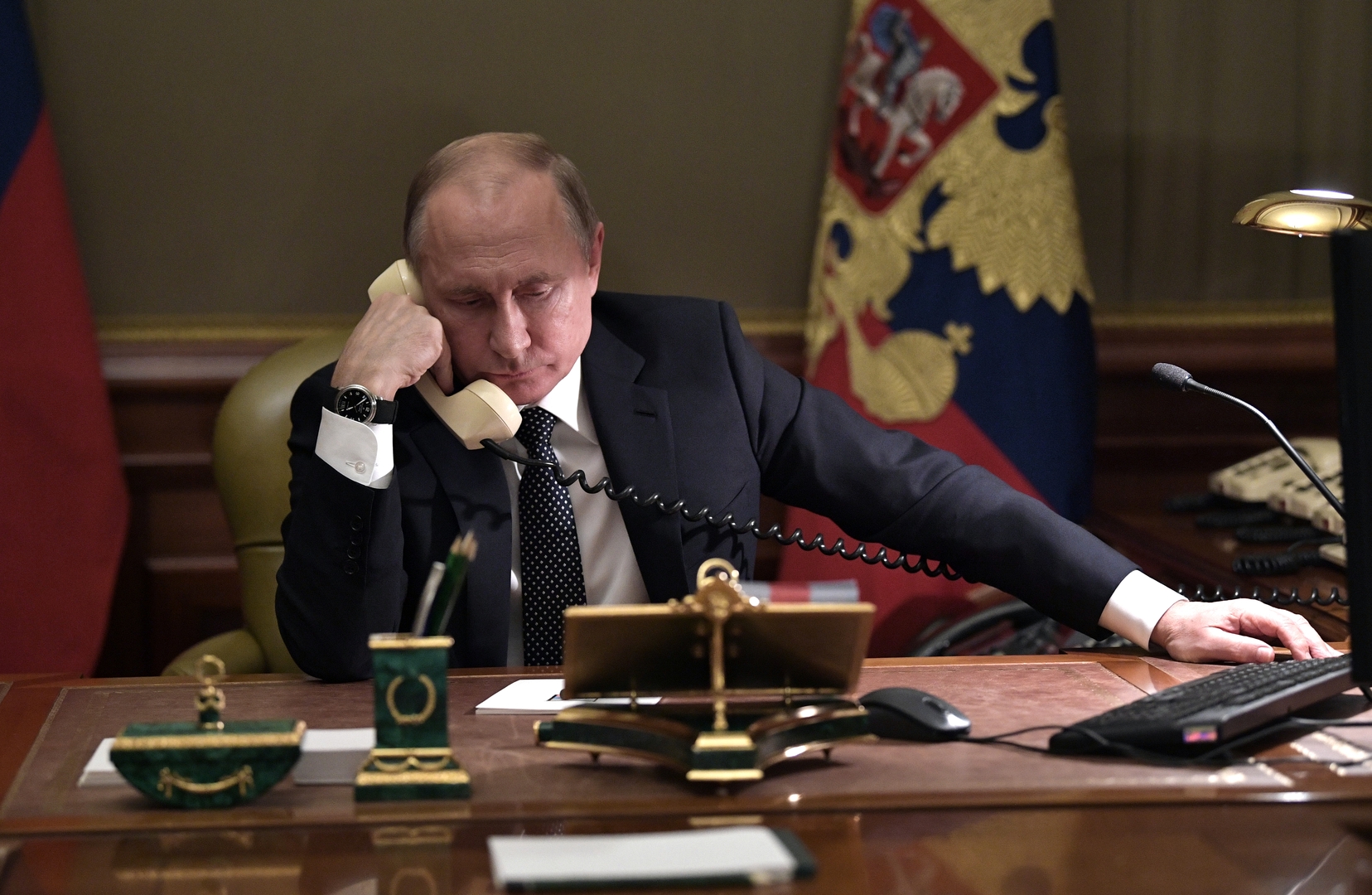 بوتين يبحث مع أمير قطر مكافحة كورونا والتحضيرات لكأس العالم والتسوية السورية