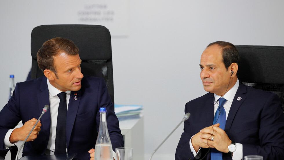 السيسي وماكرون يناقشان الأوضاع في ليبيا والتعاون العسكري والأمني